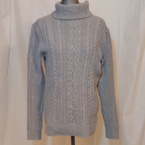 AMAZON Essentials warm gray turtleneck sweater size small - Picture 1 of 12